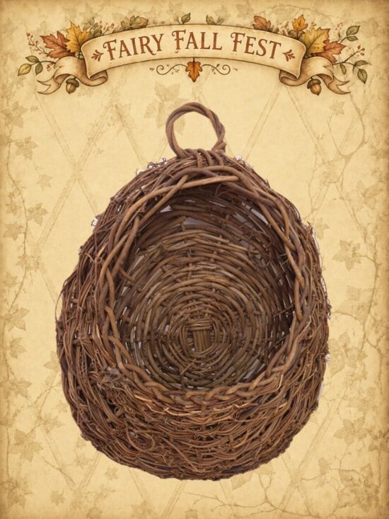 Other - Hearth Happenings 🏠🧚♂️ Oval Woven Vine Basket Wall Decor